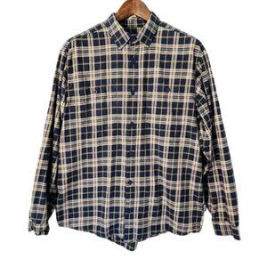 Patagonia 100% Organic Cotton Plaid Button Down Shirt Long Sleeve Large